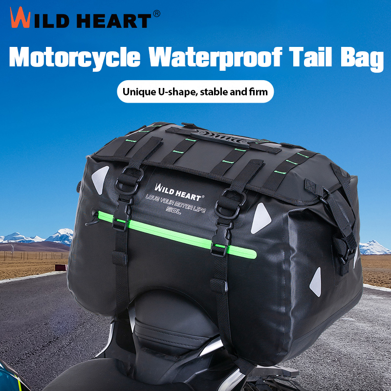 Motorcycle Gear Warehouse - Wasserdichte Motorrad-Hecktasche 50L 70L PVC Gepäcktasche