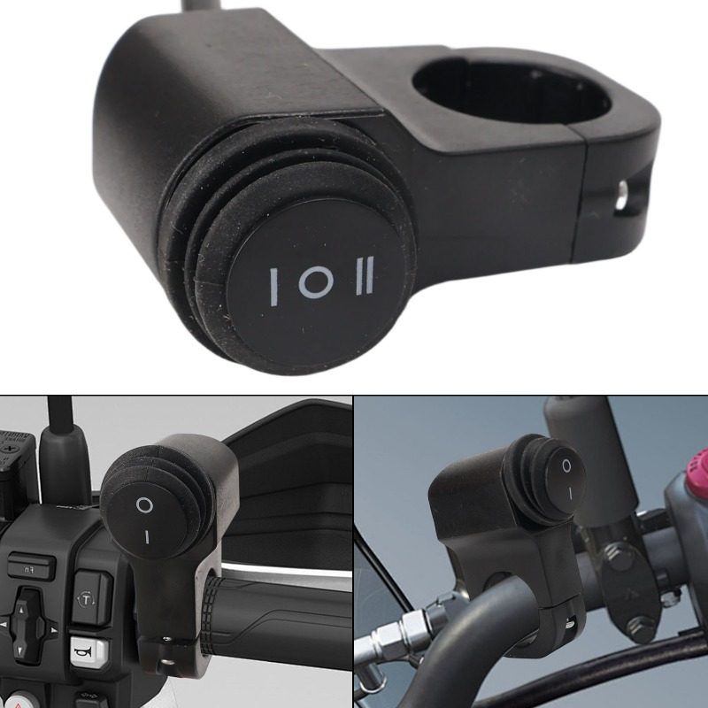 Motorcycle Gear Icon - Motorrad Licht Schalter Wasserdicht Lenker Taste