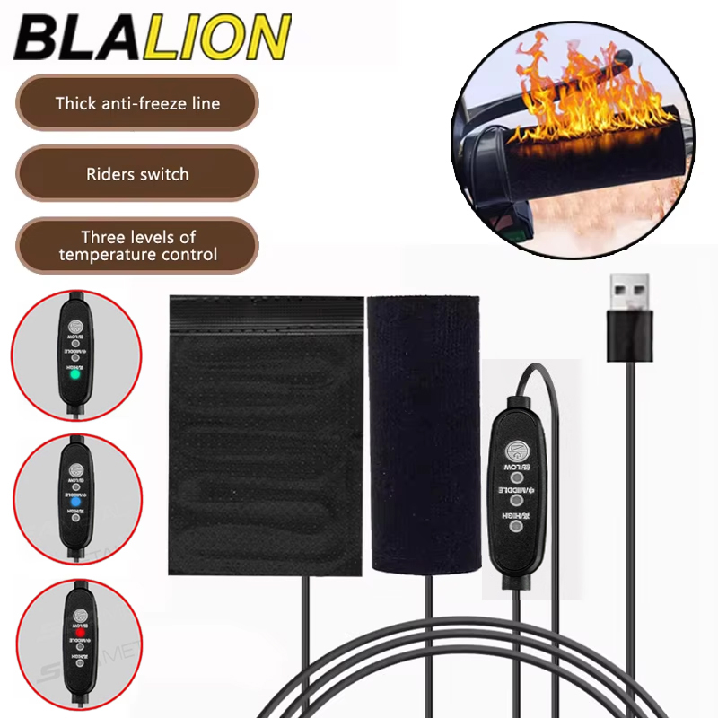 Motorcycle Gear Icon - BLALION 12V 3-Gang-Motorrad-Heizhandgriff, verstellbar, thermisch, E-Bike,