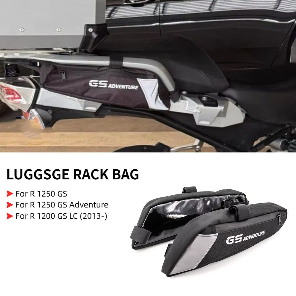 Motorcycle Gear Warehouse - Motorrad-Heckträger-Seitentaschen, wasserdichte Taschen, Rahmen-Seitentaschen, Zubehör für