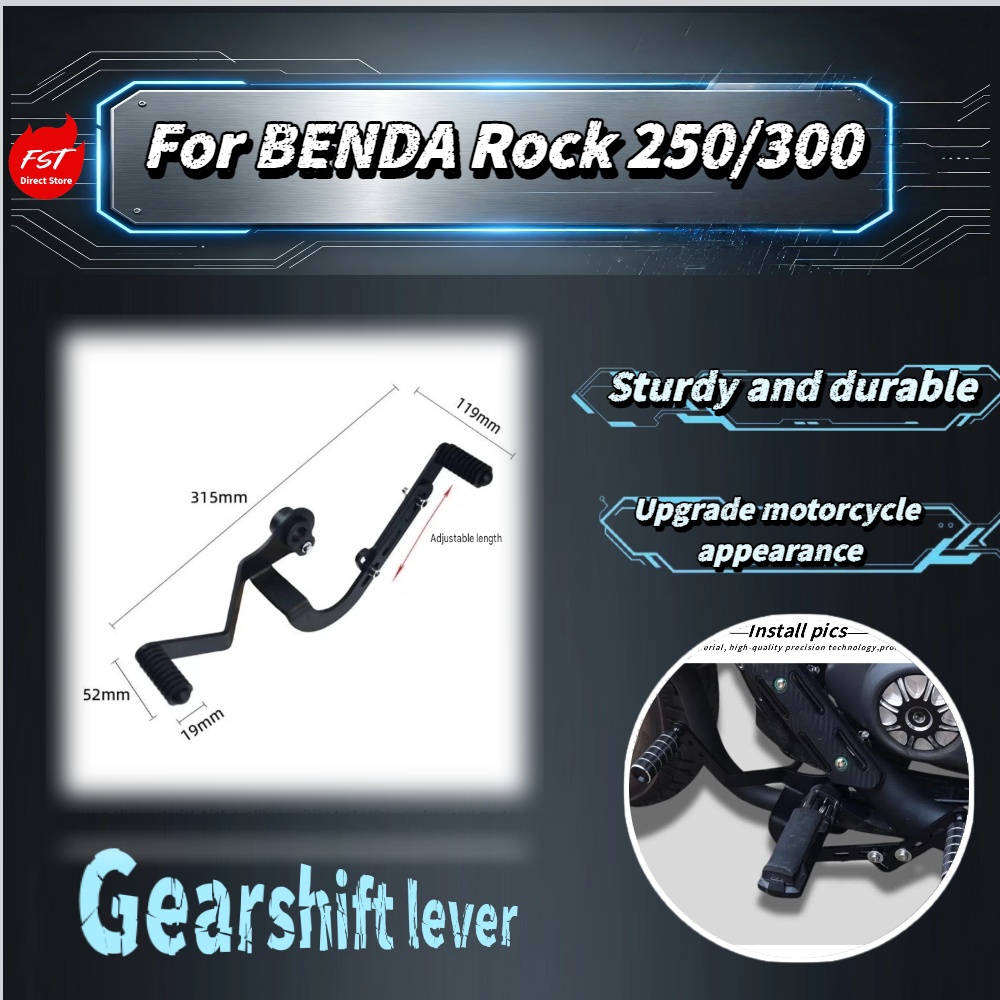 Gear Set Motorcycle - Für Benda Rock250 Rock300 Legierungs-Schaltpedal-Set vorne